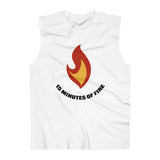 Flame with text - Men's Ultra Cotton Sleeveless Tank