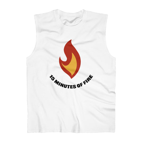 Flame with text - Men's Ultra Cotton Sleeveless Tank