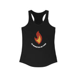 Flame Logo - Women's Ideal Racerback Tank