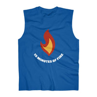 Flame with text - Men's Ultra Cotton Sleeveless Tank