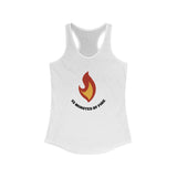 Flame Logo - Women's Ideal Racerback Tank