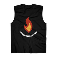 Flame with text - Men's Ultra Cotton Sleeveless Tank