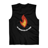 Flame with text - Men's Ultra Cotton Sleeveless Tank