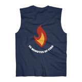 Flame with text - Men's Ultra Cotton Sleeveless Tank