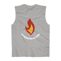 Flame with text - Men's Ultra Cotton Sleeveless Tank