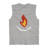 Flame with text - Men's Ultra Cotton Sleeveless Tank